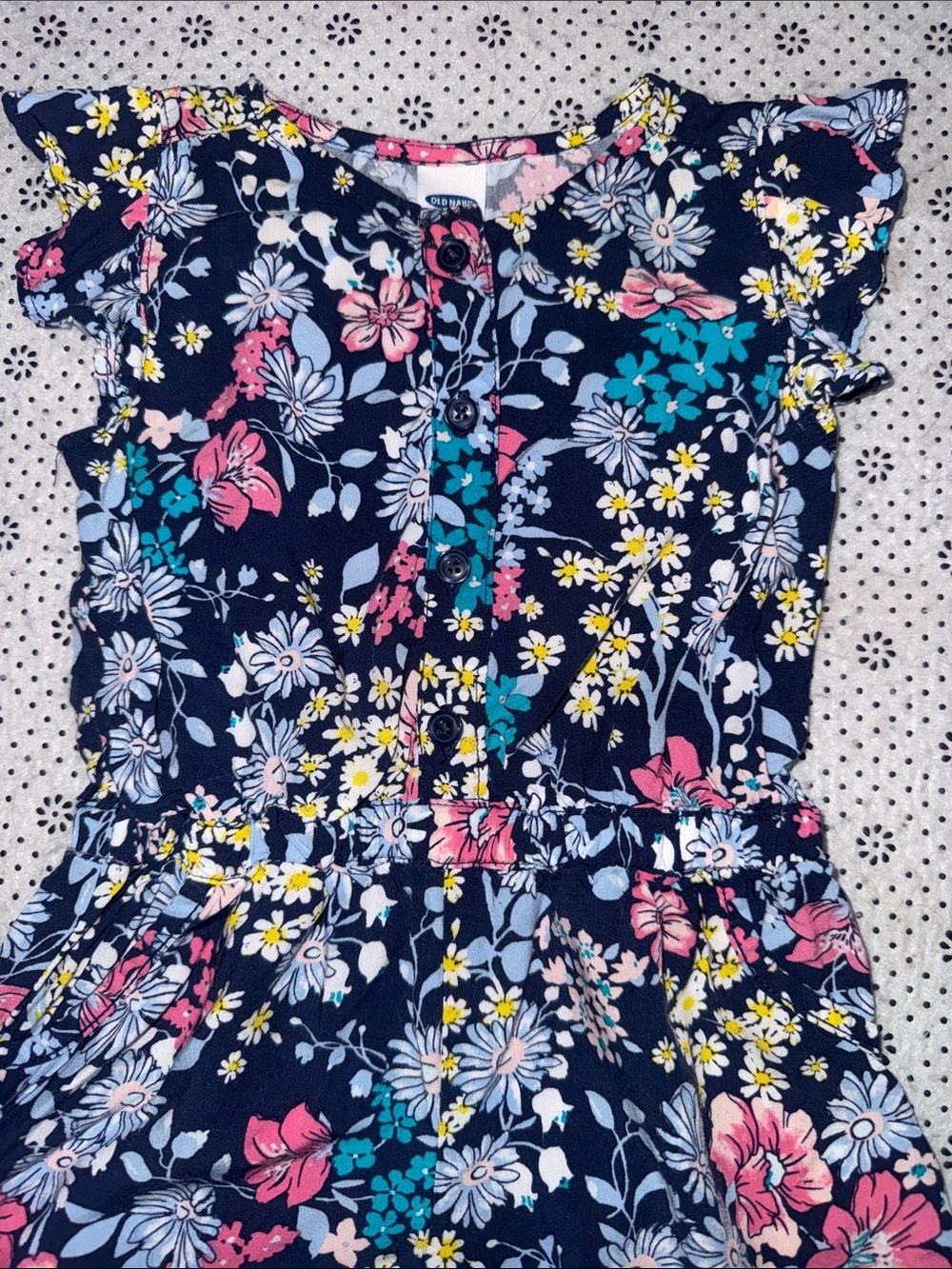 🛍CUTE  LITTLE GIRLS ROMPER SIZE 6-12 MONTHS - Picture 2 of 6